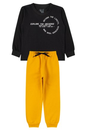 Conjunto Infantil Masculino Meia Malha/Moletom Peluciado Explore The Universe - Good Boy