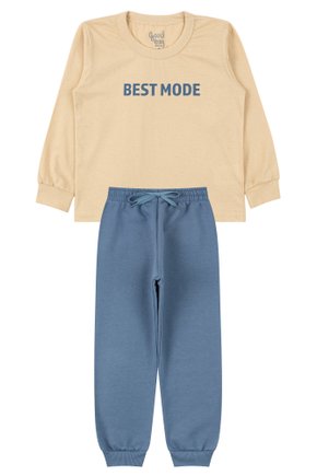 Conjunto Infantil Masculino Meia Malha/Moletom Peluciado Best Mode - Good Boy