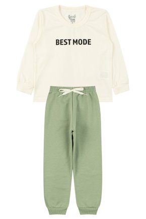 Conjunto Infantil Masculino Meia Malha/Moletom Peluciado Best Mode - Good Boy