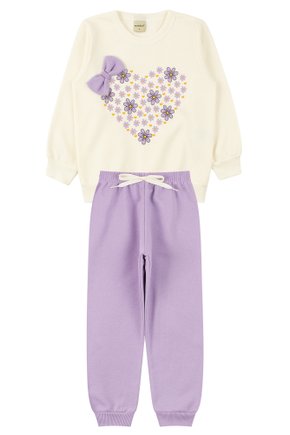 Conjunto Infantil Feminino Moletom Peluciado Lovely - Menina Doce