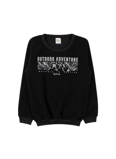 blusao juvenil masculino boucle peluciado adventure india baby