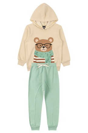Conjunto Infantil Masculino Moletom Peluciado Bear - Good Boy