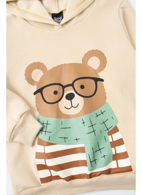 conjunto infantil masculino moletom peluciado bear good boy 4