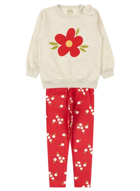 conjunto infantil feminino moletom peluciadosuplex sublimado flowers moda love 6