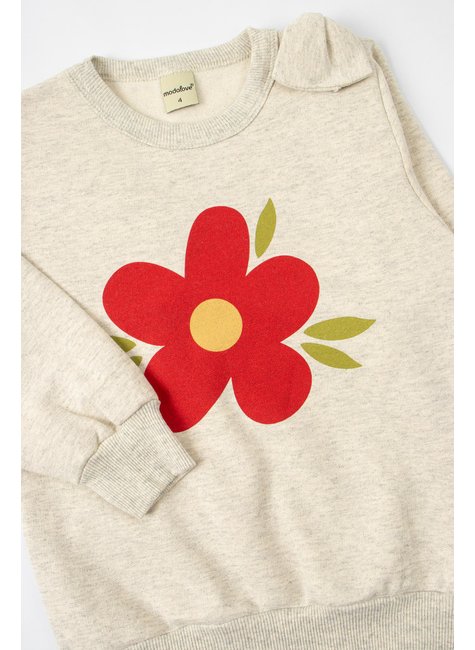 conjunto infantil feminino moletom peluciadosuplex sublimado flowers moda love 9