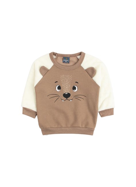 conjunto de bebe masculino moletom peluciadomoletom estampado peluciado cute viston 2