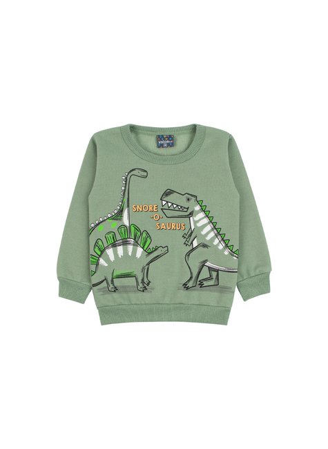 conjunto de bebe masculino moletom peluciadomoletom estampado peluciado dinossauros viston 2