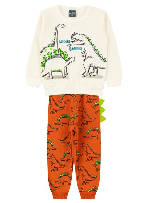 conjunto de bebe masculino moletom peluciadomoletom estampado peluciado dinossauros viston 6