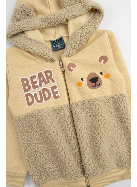 conjunto de bebe masculino moletom peluciadopelo carneirinho bear dude viston 4