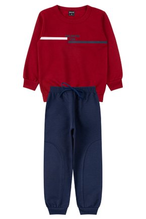 Conjunto Infantil Masculino Moletom Peluciado Unlimited Fun - Mino's