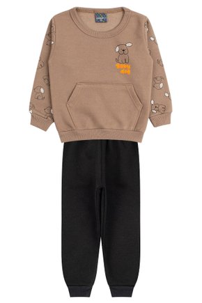 Conjunto de Bebê Masculino Moletom Peluciado Baby Dog - Viston