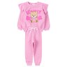 conjunto de bebe feminino moletom peluciado lovely bear primo s gueda