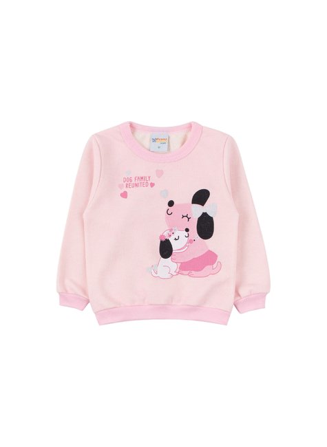conjunto de bebe feminino moletom peluciado dog primo s gueda 2