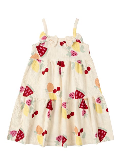 vestido infantil feminino malha ana ruga beautiful menina doce 3