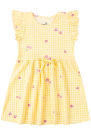 Vestido Infantil Feminino Malha Ana Ruga Charme - Menina Doce