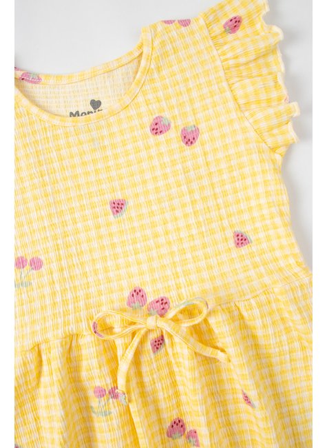 vestido infantil feminino malha ana ruga charme menina doce 2