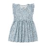 vestido infantil feminino malha ana ruga florzinhas menina doce