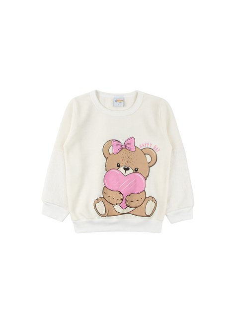 conjunto infantil feminino moletom peluciadopelo happy day primo s gueda 2