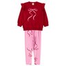 conjunto infantil feminino moletom peluciadosuplex sublimado laco moda love 6
