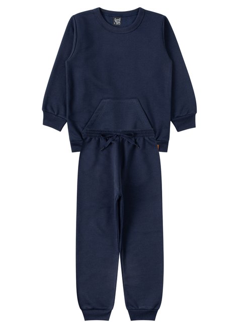 conjunto infantil masculino moletom peluciado estiloso good boy