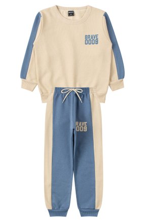 Conjunto Infantil Masculino Moletom Peluciado Brave - Mino's