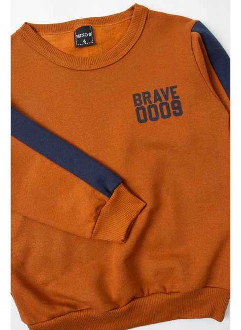 conjunto infantil masculino moletom peluciado brave mino s 9