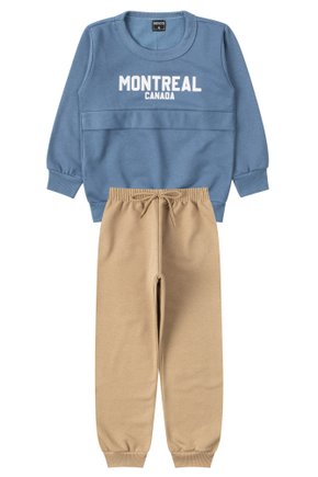 Conjunto Infantil Masculino Moletom Peluciado Montreal - Mino's