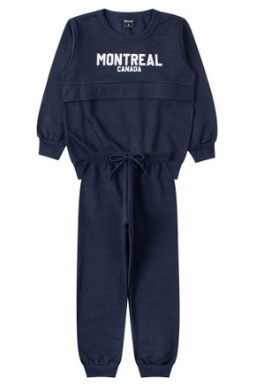 Conjunto Infantil Masculino Moletom Peluciado Montreal - Mino's