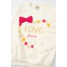conjunto infantil feminino moletom peluciado love forever moda love 4