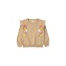 conjunto infantil feminino moletom peluciado florzinhas moda love 2