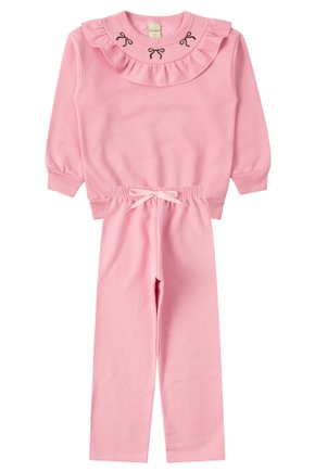 Conjunto Infantil Feminino Moletom Peluciado Charme - Moda Love