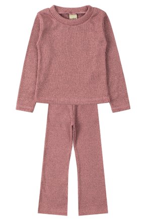 Conjunto Infantil Feminino Ribana Canelada/Peluciada Cores - Moda Love