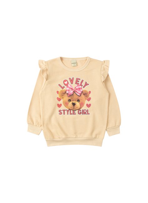 conjunto infantil feminino moletom peluciadocotton style girl moda love 2