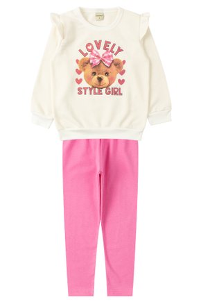 Conjunto Infantil Feminino Moletom Peluciado/Cotton Style Girl - Moda Love