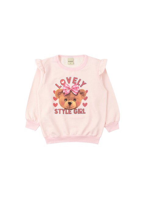 conjunto infantil feminino moletom peluciadocotton style girl moda love 12