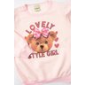 conjunto infantil feminino moletom peluciadocotton style girl moda love 14