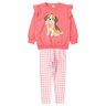 conjunto infantil feminino moletom peluciadosuplex sublimado cute dog moda love 6