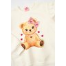 conjunto infantil feminino moletom peluciadosuplex sublimado ursinha menina doce 4