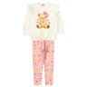 conjunto infantil feminino moletom peluciadosuplex sublimado ursinha menina doce