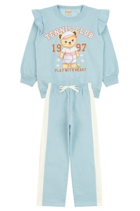 Conjunto Infantil Feminino Moletom Peluciado Tennis Club - Moda Love