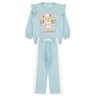 conjunto infantil feminino moletom peluciado tennis club moda love