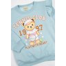 conjunto infantil feminino moletom peluciado tennis club moda love 3
