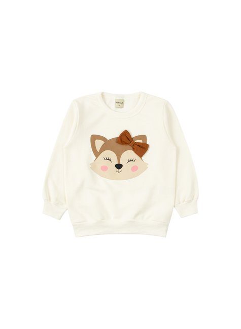 conjunto infantil feminino moletom peluciado charming menina doce 2