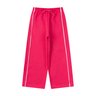 calca wide leg infantil feminino moletom peluciado charmosa menina doce