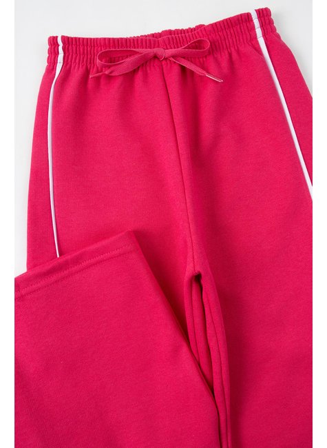 calca wide leg infantil feminino moletom peluciado charmosa menina doce 2