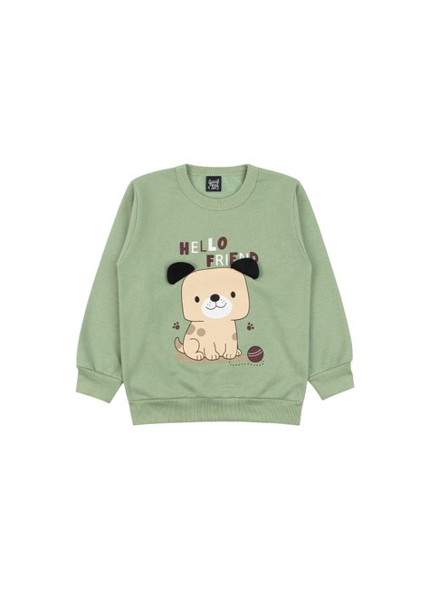 conjunto infantil masculino moletom peluciadomoletom sublimado peluciado hello friend good boy 7