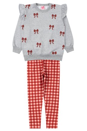 Conjunto Infantil Feminino Moletom Peluciado/Suplex Sublimado Charmosa - Menina Doce