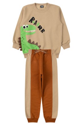 Conjunto Infantil Masculino Moletom Peluciado Roar - Good Boy