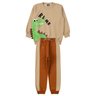 conjunto infantil masculino moletom peluciado roar good boy