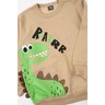 conjunto infantil masculino moletom peluciado roar good boy 4